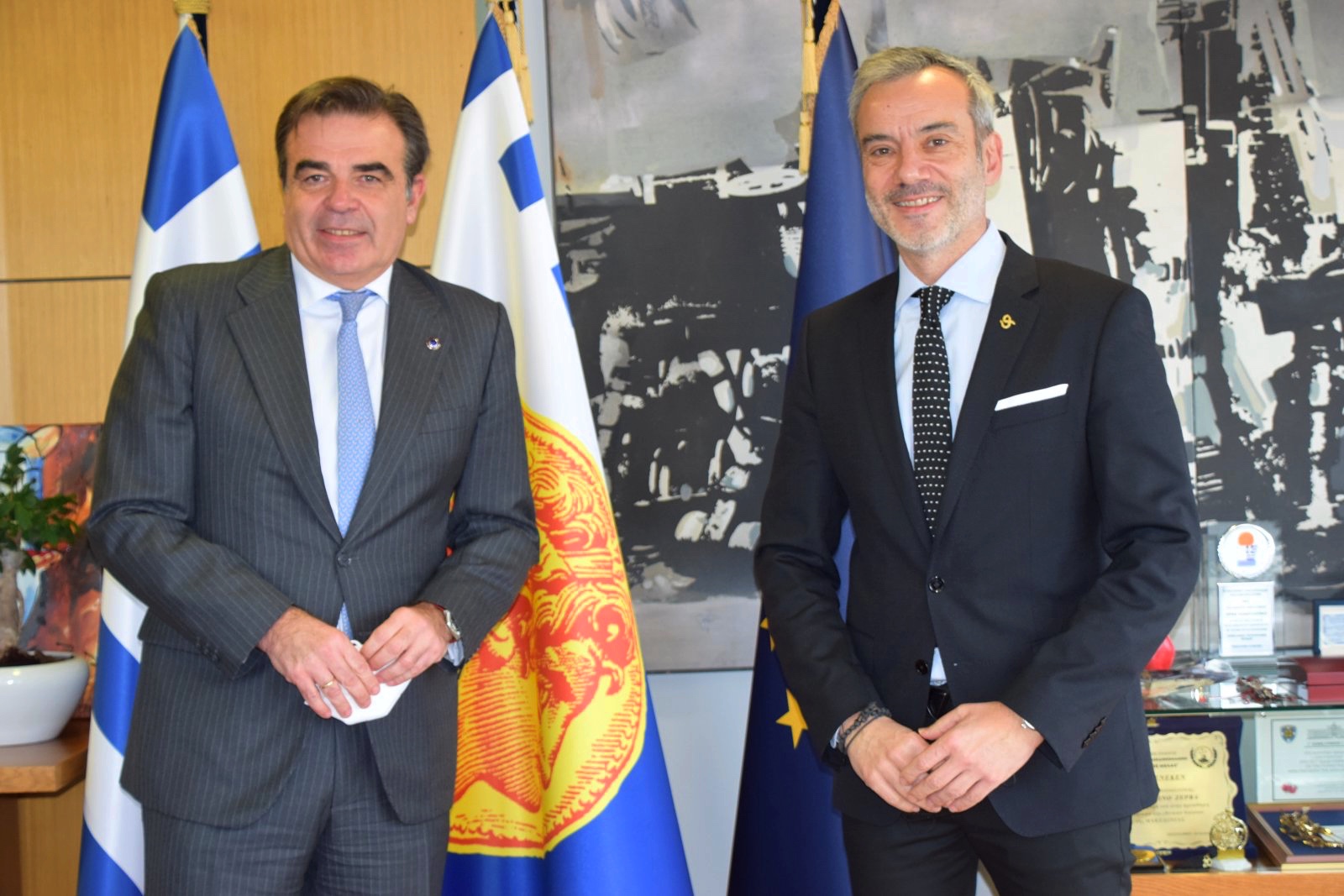 Read more about the article Συνάντηση του Δημάρχου Θεσσαλονίκης Κ. Ζέρβα με τον Αντιπρόεδρο της Κομισιόν Μ. Σχοινά
