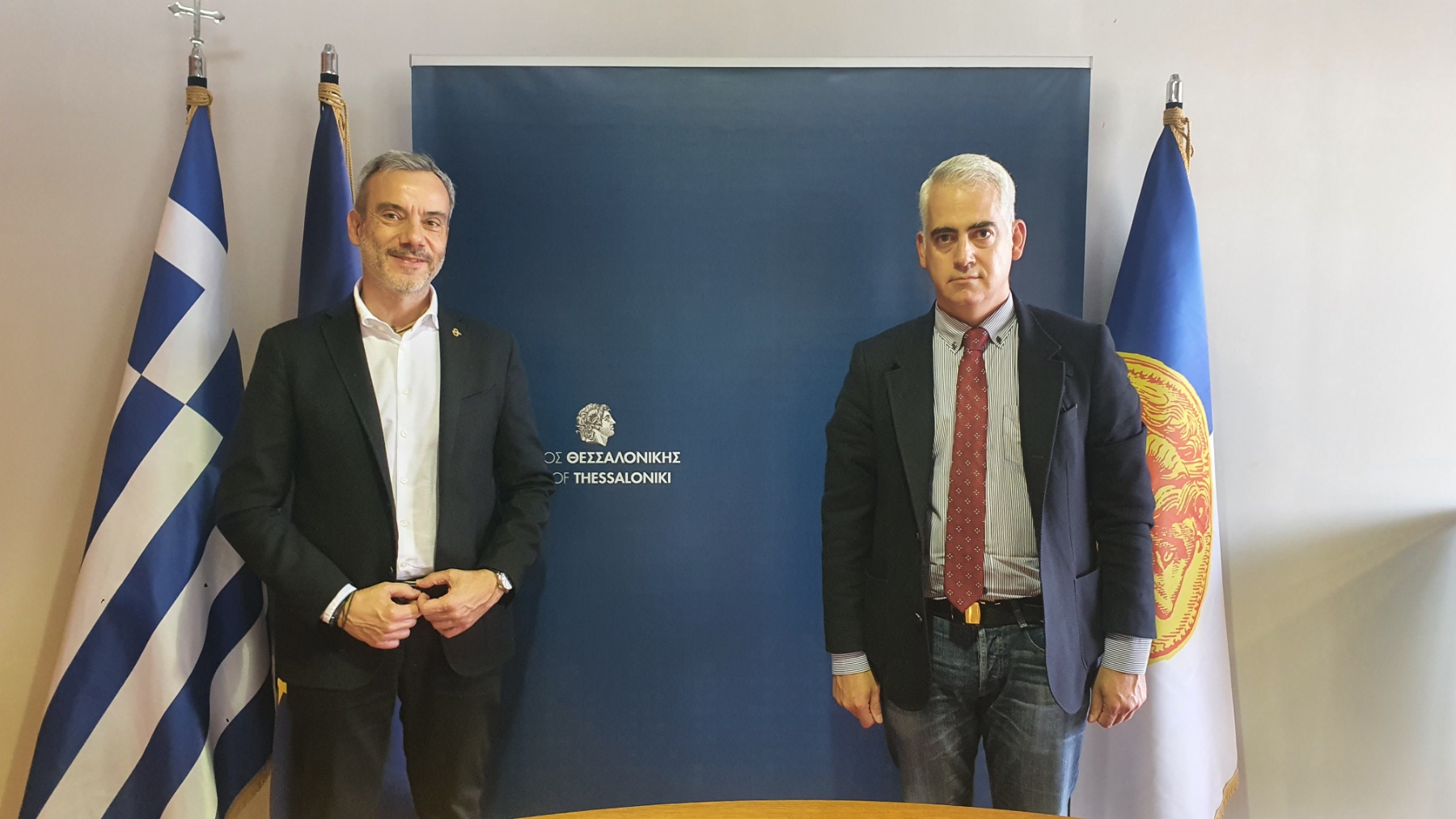 Read more about the article Συνάντηση του Δημάρχου Θεσσαλονίκης Κ. Ζέρβα με τον Πρόεδρο του ΚΕΘΕΑ Χρ. Λιάπη