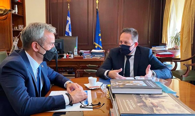 Read more about the article Συνάντηση του Δημάρχου Θεσσαλονίκης Κ. Ζέρβα με τον Αναπληρωτή Υπουργό Εσωτερικών Στ. Πέτσα