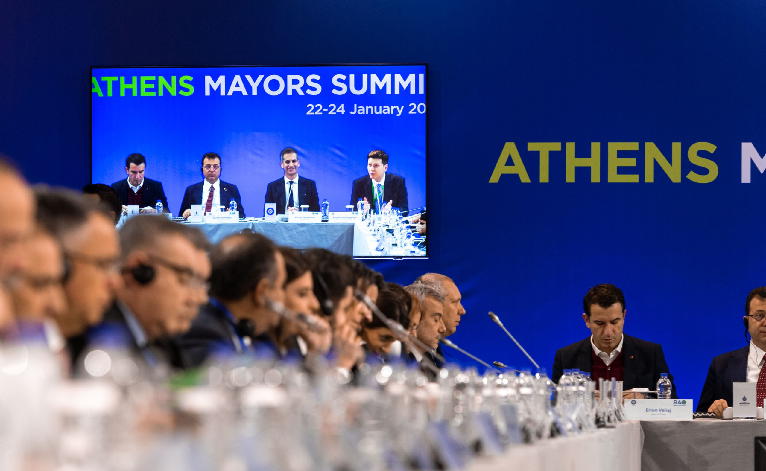 Read more about the article Ο Δήμαρχος Θεσσαλονίκης Κωνσταντίνος Ζέρβας στη Σύνοδο του Δικτύου Βαλκανικών Πόλεων Β40